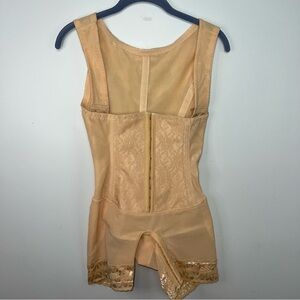 Ardyss Full Body Shapewear Girdle Beige Compression Bodysuit Size 32